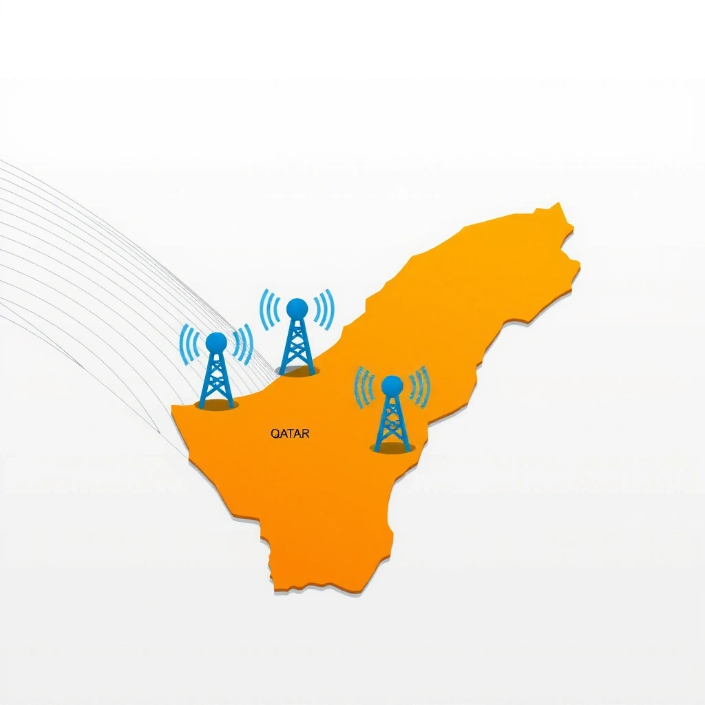 DesertWave Mobile network coverage map for Qatar